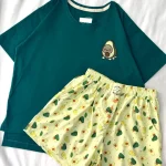 ست تیشرت شلوارک طرحدار کد ۰۲۰۱۰۲۴