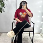 ست تیشرت شلوار میکی پلنگی کد ۰۲۰۱۰۵۳