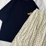 ست تیشرت شلوار قواره پینترستی کد ۰۲۰۱۰۳۵