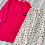 ست تیشرت لانگ و شلوار کد ۰۲۰۱۰۶۵