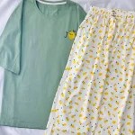 ست تیشرت لانگ و‌شلوار پینترستی کد ۰۲۰۱۰۶۸