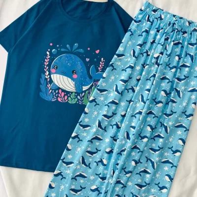 ست تیشرت شلوار پینترستی کد ۰۲۰۱۰۷۲