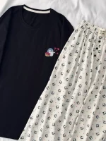 ست تیشرت لانگ و‌شلوار کد ۰۲۰۱۰۷۳ - تصویر 7