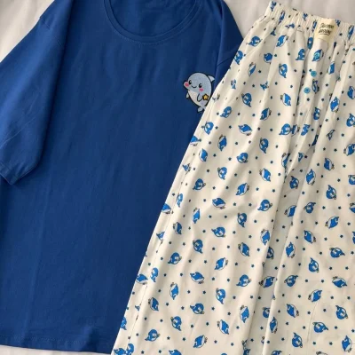 ست تیشرت لانگ و شلوار پینترستی کد ۰۲۰۱۰۷۶