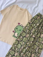 ست تیشرت شلوار پینترستی کد ۰۲۰۱۰۹۶