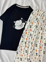 ست تیشرت شلوار پینترستی کد ۰۲۰۱۰۹۷ - تصویر 5