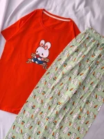 ست تیشرت شلوار پینترستی کد ۰۲۰۱۰۹۷ - تصویر 3