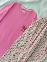 ست تیشرت لانگ و‌شلوار کد ۰۳۰۱۳۴ - تصویر 4