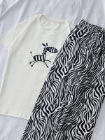 ست تیشرت شلوار پینترستی کد 030107 - تصویر 8