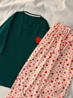 ست تیشرت لانگ و شلوار کد ۰۳۰۱۱۴ - تصویر 5