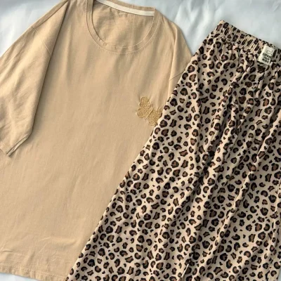 ست تیشرت لانگ و شلوار کد ۰۳۰۱۱۴