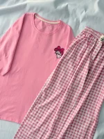 ست تیشرت لانگ و شلوار کد ۰۳۰۱۱۴ - تصویر 11