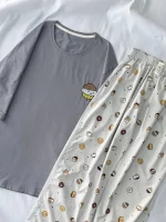 ست تیشرت لانگ و‌ شلوار کد ۰۳۰۱۱۵ - تصویر 15