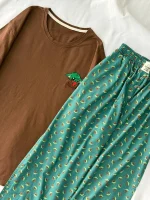 ست تیشرت لانگ و‌ شلوار کد ۰۳۰۱۱۵ - تصویر 14