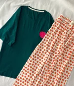 ست تیشرت لانگ و‌ شلوار کد ۰۳۰۱۱۵ - تصویر 13