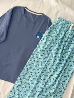 ست تیشرت لانگ و‌ شلوار کد ۰۳۰۱۱۵ - تصویر 9