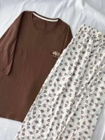 ست تیشرت لانگ و‌ شلوار کد ۰۳۰۱۱۵ - تصویر 8