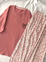 ست تیشرت لانگ و‌ شلوار کد ۰۳۰۱۱۵ - تصویر 3