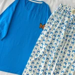 ست تیشرت لانگ و‌ شلوار کد ۰۳۰۱۱۵