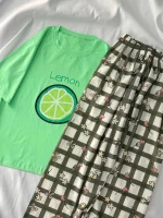 تیشرت لانگ و شلوار پینترستی کد ۰۳۰۱۱۶ - تصویر 4