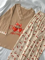 ست یقه هفت تیشرت لانگ‌و‌شلوار کد ۰۳۰۱۱۷ - تصویر 5