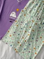 ست یقه هفت تیشرت لانگ‌و‌شلوار کد ۰۳۰۱۱۷ - تصویر 3