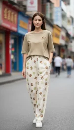 ست تیشرت و‌شلوار پینترستی کد ۰۳۰۱۱۸ - تصویر 3