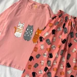 ست تیشرت و شلوار پینترستی کد ۰۳۰۱۱۹