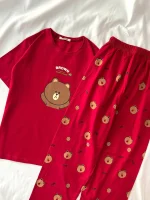 ست تیشرت شلوار تدی کد ۰۳۰۱۲۰