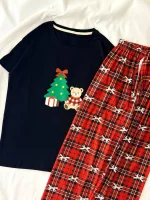 ست تیشرت و شلوار پینترستی کد ۰۳۰۱۲۲