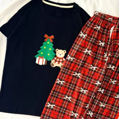 ست تیشرت و شلوار پینترستی کد ۰۳۰۱۲۲