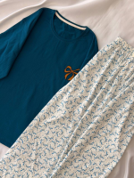 ست تیشرت لانگ و شلوار پینترستی کد ۰۳۰۱۲۳ - تصویر 5