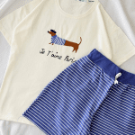 ست تیشرت و شورتک هاپو کد ۰۳۰۱۲۴