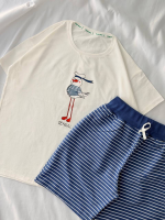 ست تیشرت شلوارک مرغ دریایی کد ۰۳۰۱۲۵ - تصویر 8