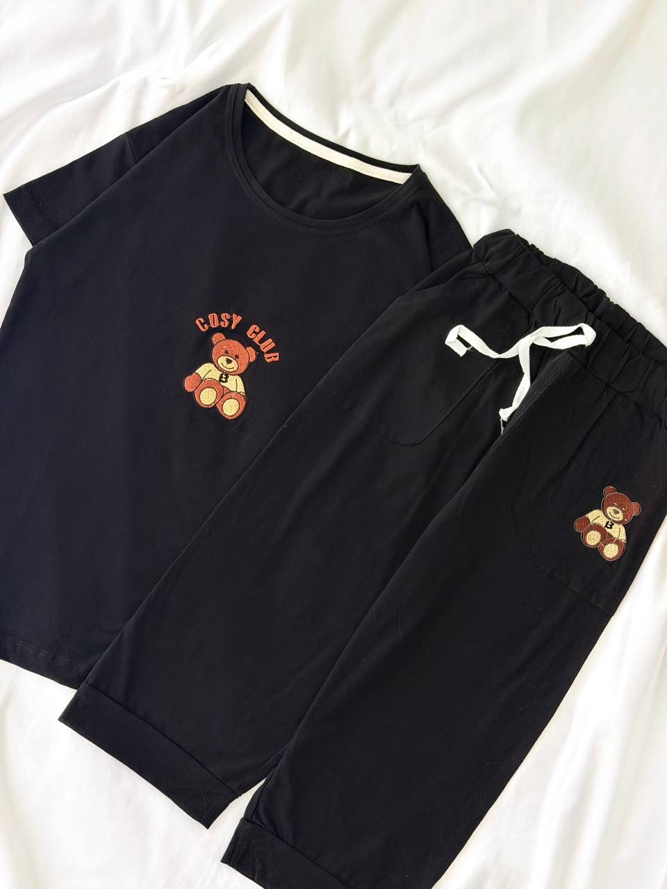 IMG_6656 ست تیشرت و نیم شلوار خرسی کد 030126 - تصویر 1
