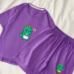 ست تیشرت و‌شلوارک دایناسور کد ۰۳۰۱۳۰