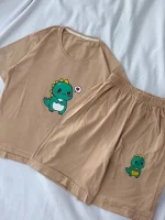 ست تیشرت و‌شلوارک دایناسور کد ۰۳۰۱۳۰ - تصویر 7