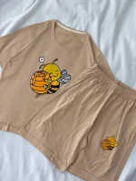 ست تیشرت شلوارک زنبود کد ۰۳۰۱۳۲ - تصویر 4