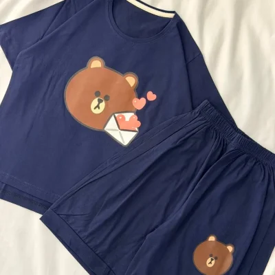 ست تیشرت شلوارک تدی کد ۰۳۰۱33