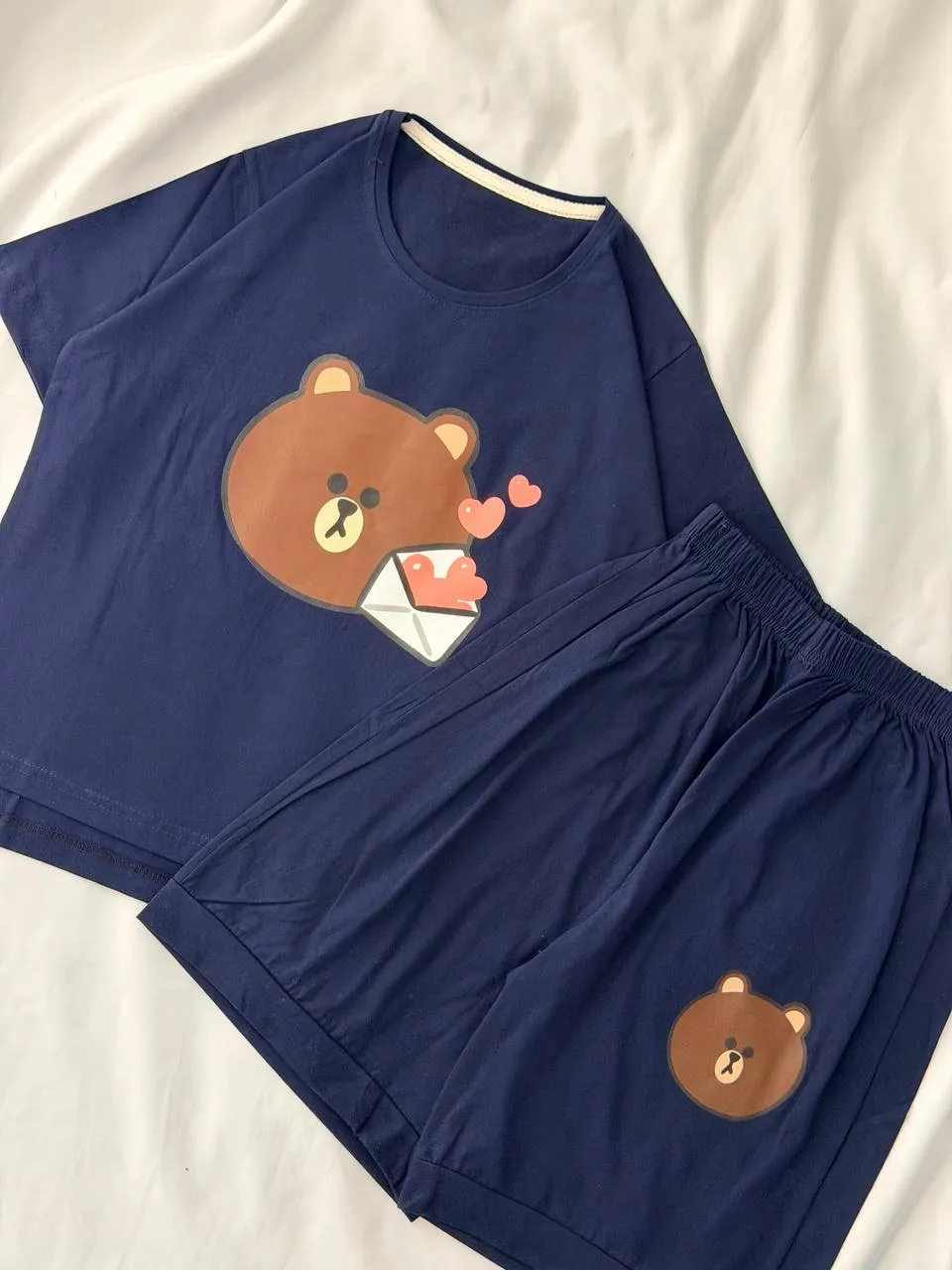 IMG_6761 ست تیشرت شلوارک تدی کد ۰۳۰۱33 - تصویر 1