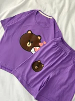 ست تیشرت شلوارک تدی کد ۰۳۰۱33 - تصویر 5