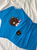 ست تیشرت شلوارک تدی کد ۰۳۰۱33 - تصویر 3