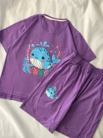 ست تیشرت و شلوارک دلفین کد ۰۳۰۱۳۱ - تصویر 3