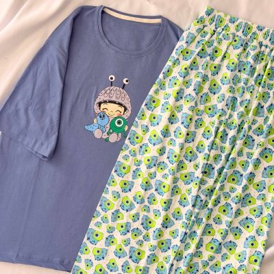 ست تیشرت لانگ و شلوار کد ۰۳۰۱۲۷