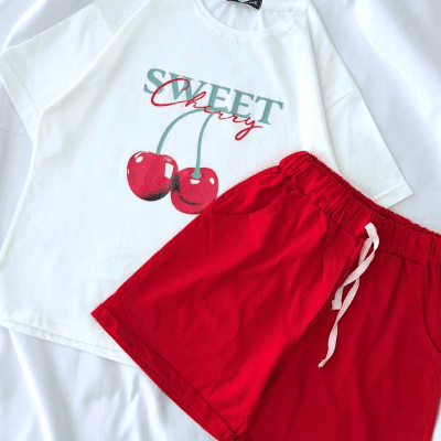 ست تیشرت و‌ شلوارک کد ۰۳۰۱۲۸