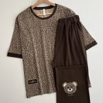 ست تیشرت شلوار پلنگی کد ۰۳۰۱۲9