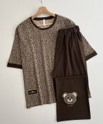 ست تیشرت شلوار پلنگی کد ۰۳۰۱۲9