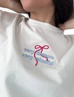 تیشرت کراپ باکسی پاپیون - تصویر 6