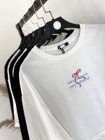 تیشرت کراپ باکسی پاپیون - تصویر 3