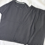 ست تیشرت شلوارک راه راه کد ۰۳۰۱۳۷